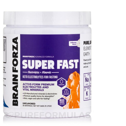 Основное фото товара Электролиты, Super Fast Keto Electrolytes Unflavored Natural, 260