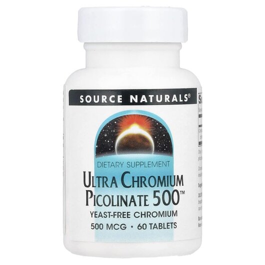 Основное фото товара Ultra Chromium Picolinate 500 500 mcg Основное фото товара Хром, Ultra Chromium Picolinate 500 500 mcg, 60 таблеток