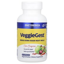 VeggieGest Formerly Gastro Облегчение вздутия Enzymedica