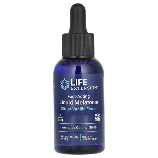 Основне фото товару Fast-Acting Liquid Melatonin Citrus-Vanilla Flavor Основне фото товару Fast-Acting Liquid Melatonin Citrus-Vanilla Flavor, Мелатонін, 59
