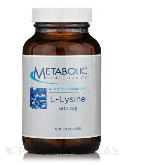 Основное фото товара L-Lysine 500 mg Основное фото товара Metabolic Maintenance, L-Лизин, L-Lysine 500 mg, 100 капсул