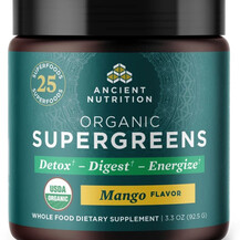 Organic SuperGreens Powder Mango Flavor Суперфуд Ancient