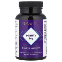 Магній Mighty Mg, 180 mg NAOMI 60 капсул Магній Mighty Mg, 180 mg NAOMI 60 капсул