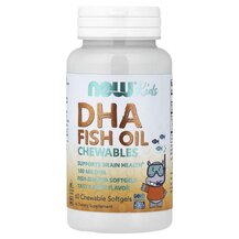ДГК для дітей Kid's Chewable DHA NOW Foods 60 капсул
