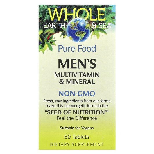 Основное фото товара Whole Earth & Sea Men's Multivitamin &, Витамины для
