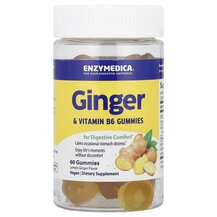 Ginger & Vitamin B6 Lemon Ginger Корень Имбиря Enzymedica