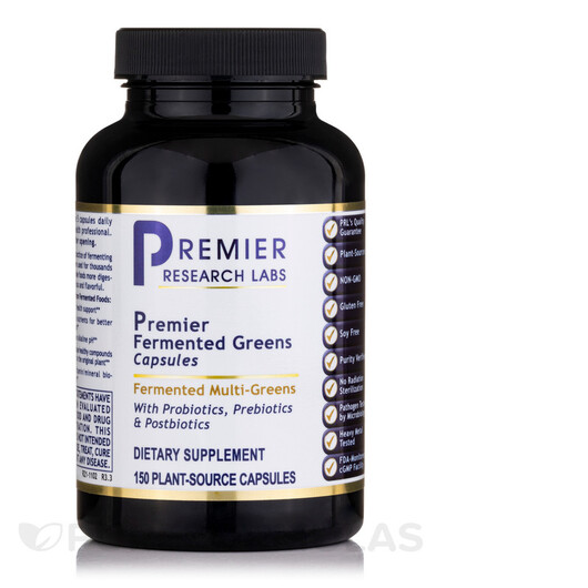 Основное фото товара Поддержка пищеварения, Premier Fermented Greens Capsules, 150 кап