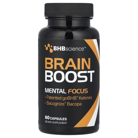 Основне фото товару Brain Boost Mental Focus Основне фото товару Real Ketones, Brain Boost Mental Focus, Підтримка мозку, 60 капсу