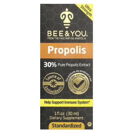Основное фото товара Bee & You, Прополис, Propolis, 30 мл