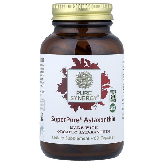 Основне фото товару SuperPure Astaxanthin Основне фото товару Pure Synergy, SuperPure Astaxanthin, Астаксантин, 60 капсул