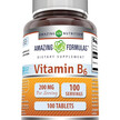 Фото товару Amazing Formulas Vitamin B6, Вітамін B, 100 таблеток