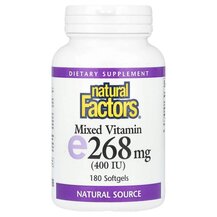 Mixed Vitamin E 268 mg 400 IU Витамин E Natural Factors