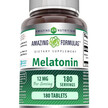 Фото товара Amazing Nutrition, Мелатонин, Amazing Formulas Melatonin, 180 таб