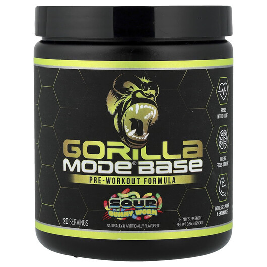 Основне фото товару Mode Base Pre-Workout Formula Sour Gummy Worm Основне фото товару Mode Base Pre-Workout Formula Sour Gummy, Передтренувальний компл