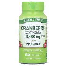 Cranberry Softgels Plus Vitamin C Клюква Nature's Truth Cranberry Softgels Plus Vitamin C Клюква Nature's Truth