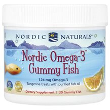 Nordic Omega-3 Gummy Fish Tangerine Treats 124 mg Омега