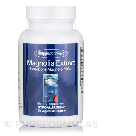 Основне фото товару Magnolia Extract Honokiol + Magnolol 90%, Трави, 120 капсул