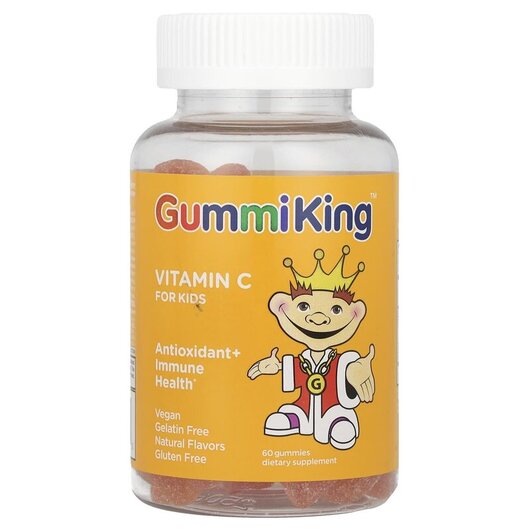 Основное фото товара Vitamin C for Kids Natural Orange Flavor Основное фото товара GummiKing, Витамин C, Vitamin C for Kids Orange, 60 конфет