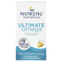 Омега 3 Ultimate Omega 1280 mg Nordic Naturals 60 капсул Омега 3 Ultimate Omega 1280 mg Nordic Naturals 60 капсул