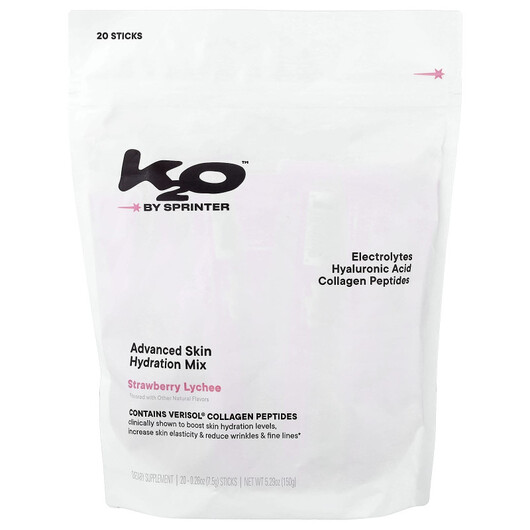 Основне фото товару Advanced Skin Hydration Mix Strawberry Lychee, Електроліти, 20 шт
