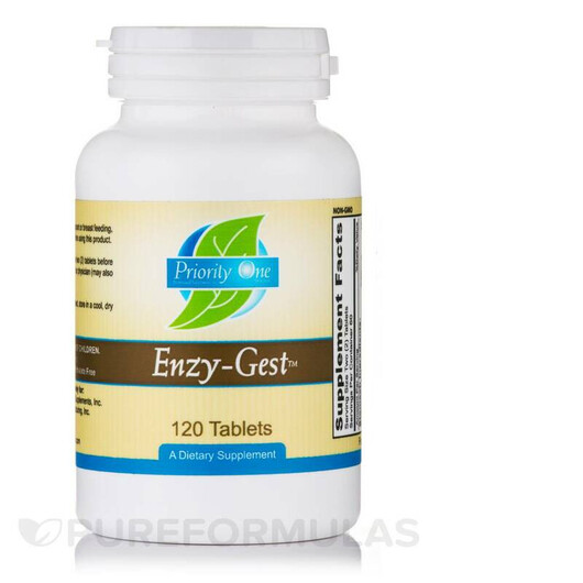 Основне фото товару Enzy-Gest Основне фото товару Priority One, Enzy-Gest, Ферменти, 120 таблеток
