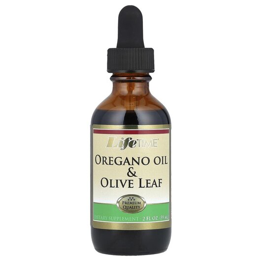 Основне фото товару Oregano Oil & Olive Leaf Основне фото товару LifeTime, Oregano Oil & Olive Leaf, Листя оливи, 59 мл
