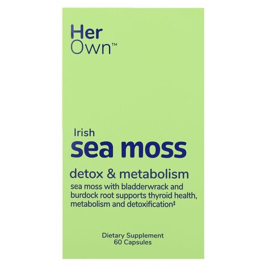 Основне фото товару Her Own, Irish Sea Moss, Ірландський морський мох, 60 капсул