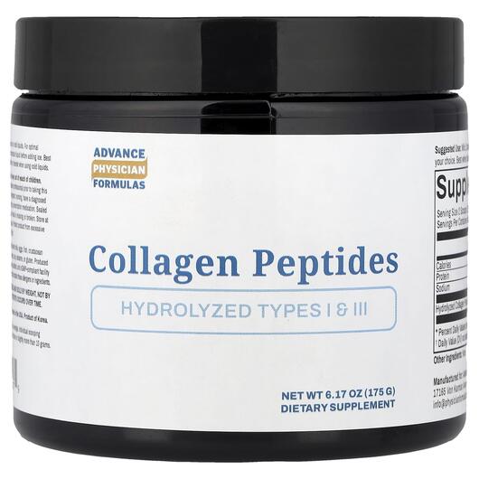 Основне фото товару Collagen Peptides Основне фото товару Advance Physician Formulas, Collagen Peptides, Колаген, 175 г