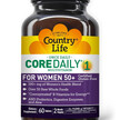 Фото товару Core Daily Фото товару Country Life, Core Daily, Вітаміни для жінок 50+, 60 таблеток
