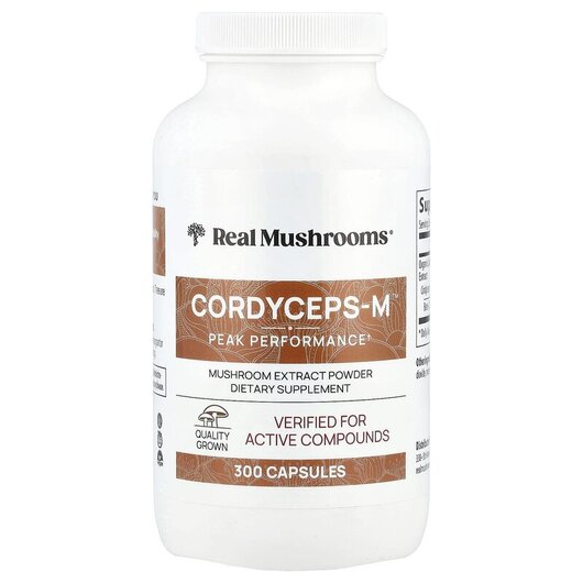 Основне фото товару Cordyceps-M Mushroom Extract Powder, Гриби Кордицепс, 300 капсул