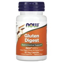 Gluten Digest Ферменты для Глютена NOW Foods 60 капсул