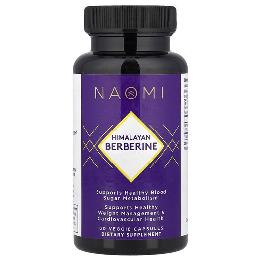 Основне фото товару Himalayan Berberine, 500 mg Основне фото товару NAOMI, Himalayan Berberine, 500 mg, Берберин, 60 капсул