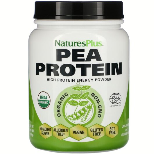 Основное фото товара Natures Plus, Гороховый протеин в порошке, Pea Protein Powder, 50