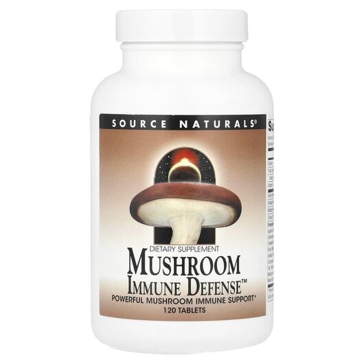 Основное фото товара Грибы, Mushroom Immune Defense 15-Mushroom Complex, 120 таблеток