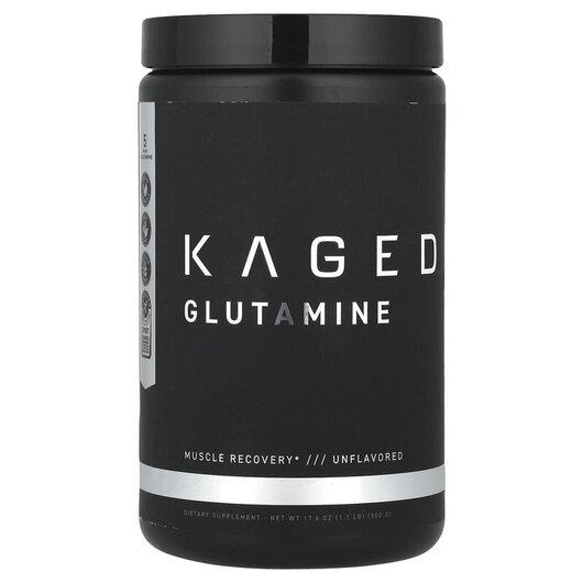 Основное фото товара Kaged, L-Глутамин, Glutamine Unflavored, 500 г