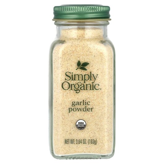 Основне фото товару Garlic Powder Основне фото товару Simply Organic, Garlic Powder, Спеції, 103 г