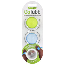 GoTubb Containers Clear Green Blue Пищевые контейнеры 3 шт
