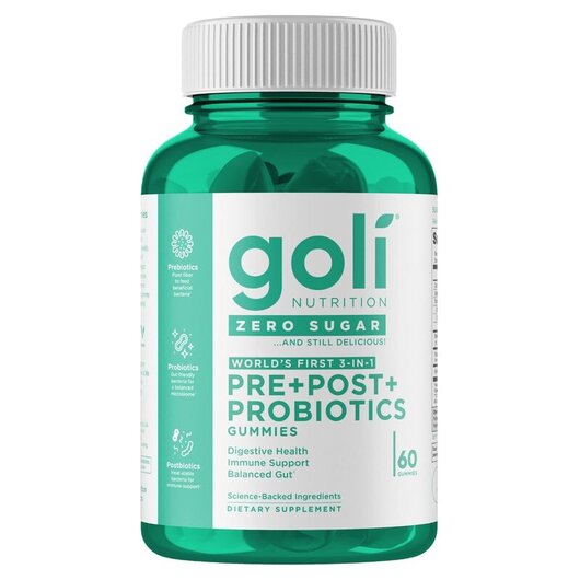 Основное фото товара Pre + Post + Probiotics Gummies Основное фото товара Пробиотики, Pre + Post + Probiotics Gummies, 60 таблеток