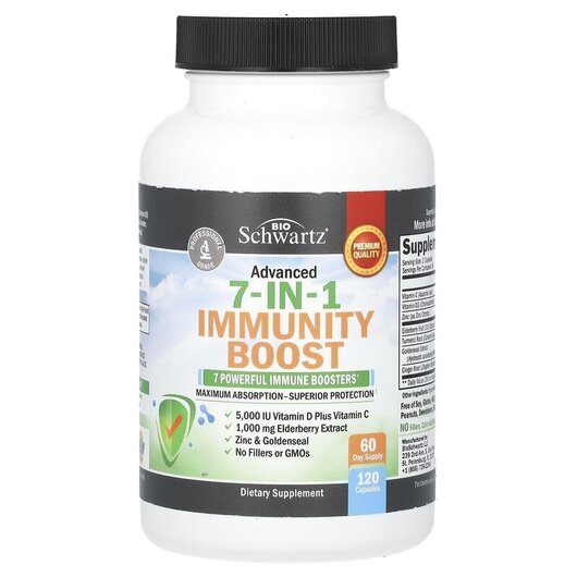 Основное фото товара Поддержка иммунитета, Advanced 7-in-1 Immunity Boost, 120 капсул