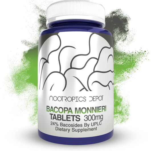 Основне фото товару Bacopa Monnieri Extract Tablets, Бакопа Моньє, 240 капсул