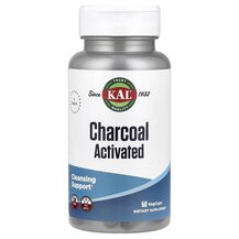 Активоване вугілля 280 мг Charcoal Activated KAL 50 капсул Активоване вугілля 280 мг Charcoal Activated KAL 50 капсул