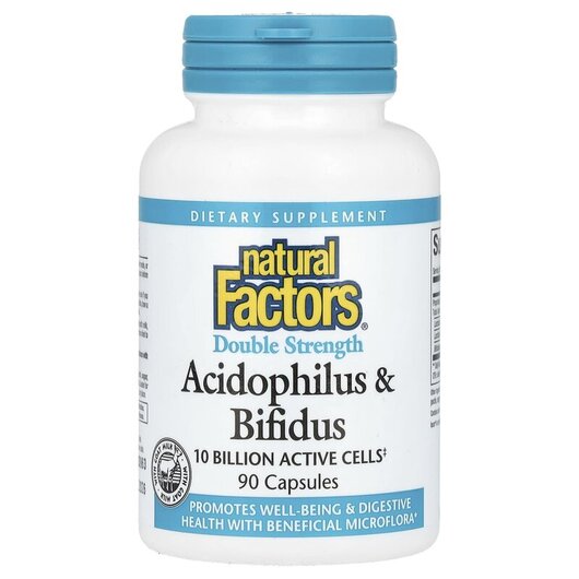 Основне фото товару Acidophilus & Bifidus Double Strength, Лактобактерії Ацидофіл