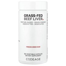 Grass-Fed Beef Liver Бычья печень CodeAge 180 капсул Grass-Fed Beef Liver Бычья печень CodeAge 180 капсул