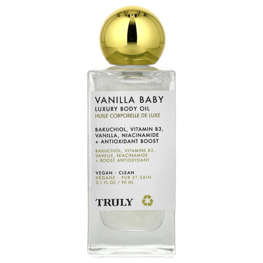 Основне фото товару Truly Beauty, Vanilla Baby Luxury Body Oil, Лосьон для тіла, 90 м
