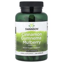 Екстракт кориці Cinnamon Gymnema Mulberry Complex Swanson