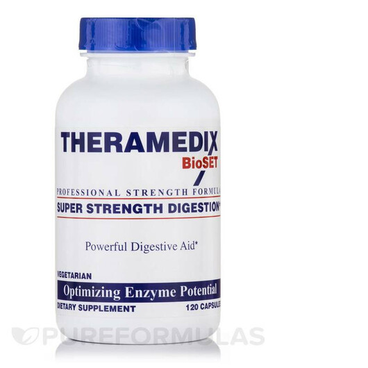 Основне фото товару Theramedix, Super Strength Digestion, Ферменти, 120 капсул