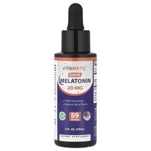 Мелатонін Liquid Melatonin Natural Berry 20 mg Vitamatic
