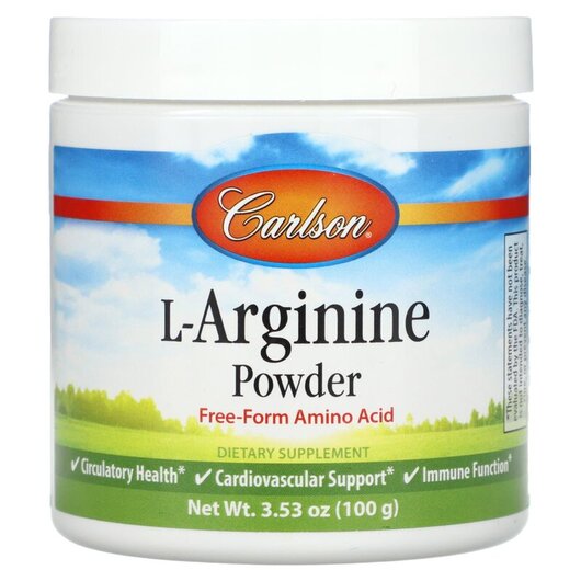 Основное фото товара Carlson, L-Аргинин, L-Arginine Powder, 100 г
