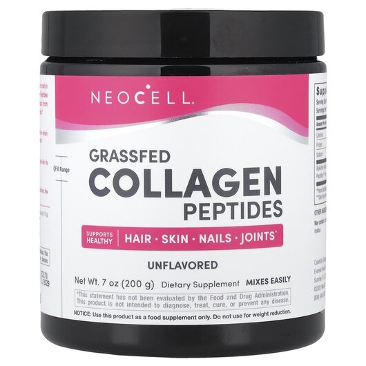 Основне фото товару Neocell, Super Collagen Peptides, Колагенові пептиди, 200 г