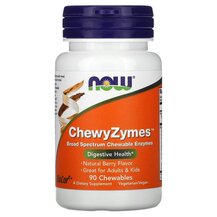ChewyZymes Natural Berry Flavor Ферменты NOW Foods